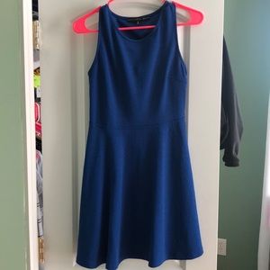 Open back blue dress medium